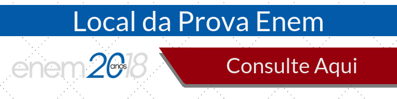 Local da prova do enem 2018