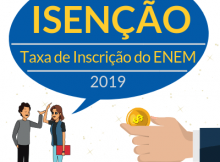 Isenção do ENEM 2019