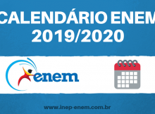 Calendário ENEM 2019/2020