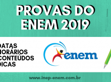 Provas do ENEM 2019