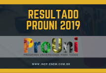 Resultado Prouni 2019