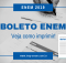 Boleto Enem 2019