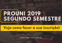 Segundo Semestre Prouni 2019