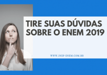 Dúvidas sobre o ENEM 2019