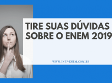Dúvidas sobre o ENEM 2019