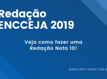 Redação ENCCEJA 2019