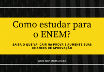 Como estudar para o ENEM