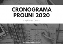 Cronograma PROUNI 2020